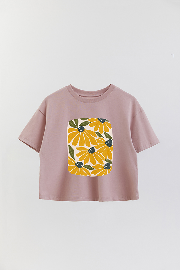 REMERA CROP ESTAMPADA ART 172