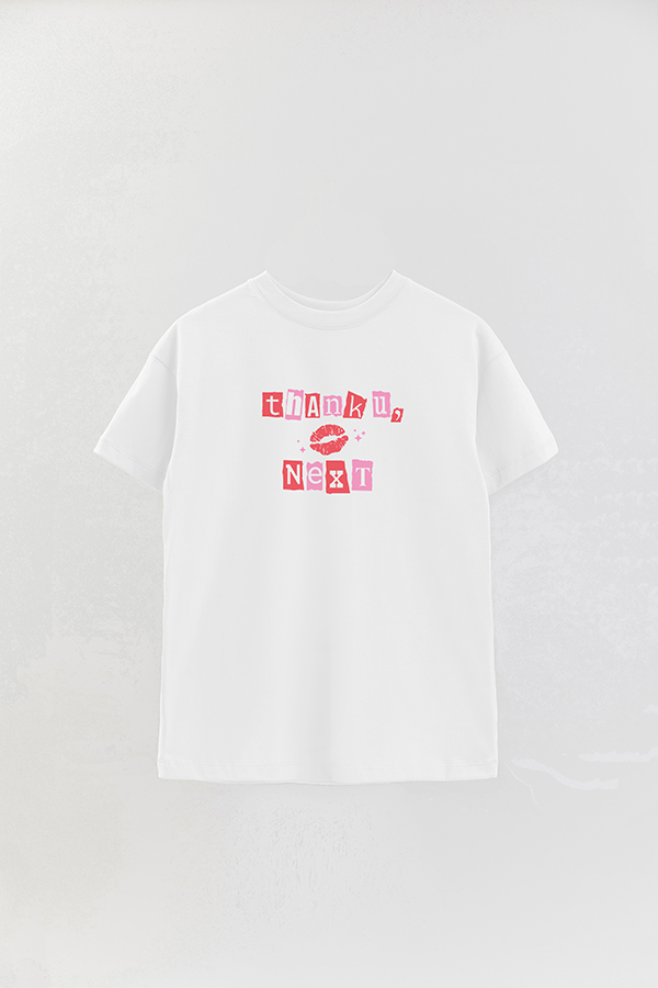 REMERA OVER ESTAMPADA VALENTINE BUNDLE THANK YOU