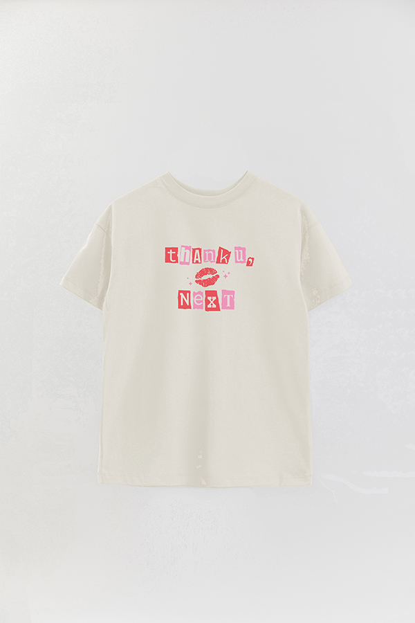 REMERA OVER ESTAMPADA VALENTINE BUNDLE THANK YOU