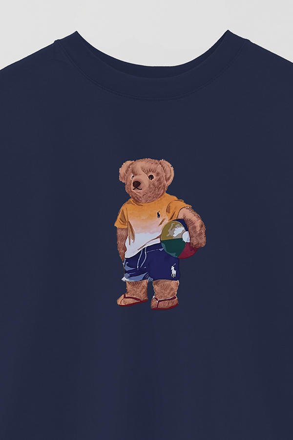 REMERA OVER ESTAMPADA UNISEX BEAR BEACH