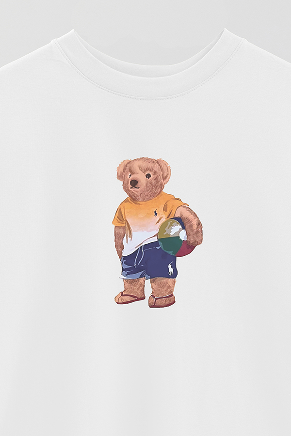 REMERA OVER ESTAMPADA UNISEX BEAR BEACH