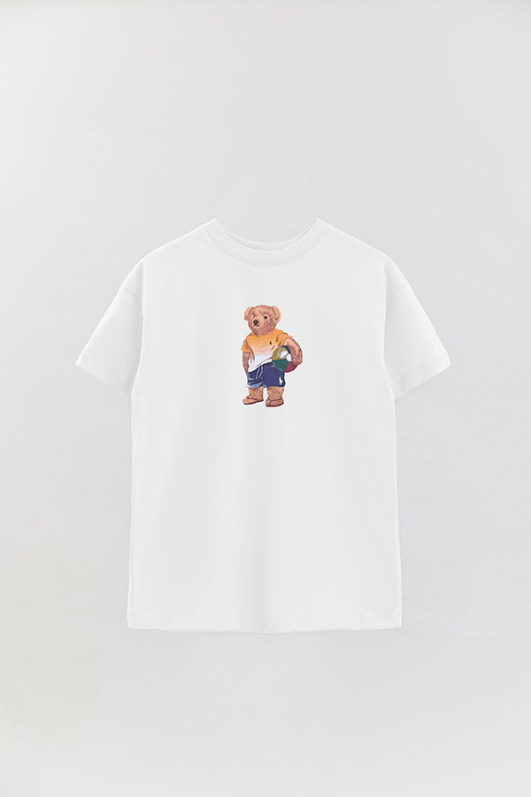 REMERA OVER ESTAMPADA UNISEX BEAR BEACH