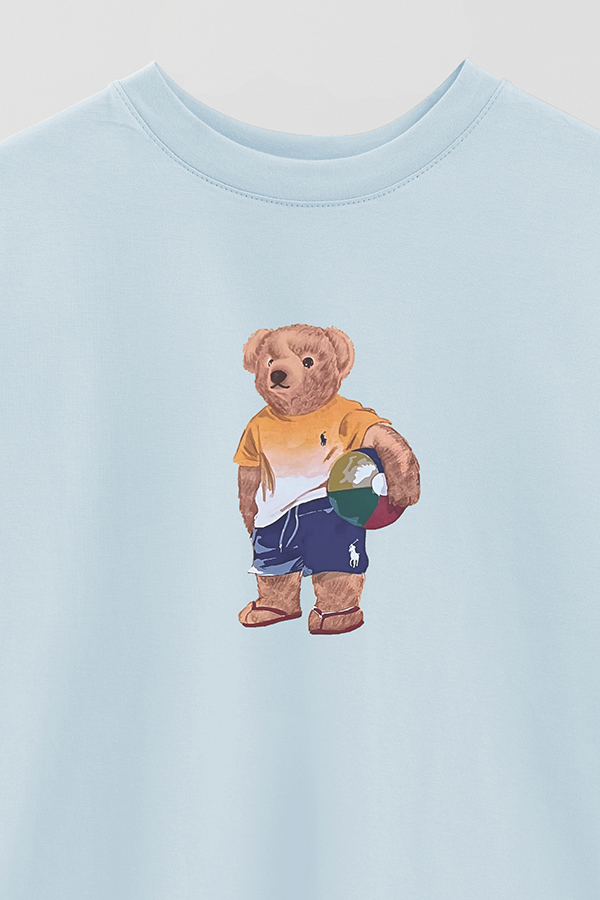 REMERA OVER ESTAMPADA UNISEX BEAR BEACH