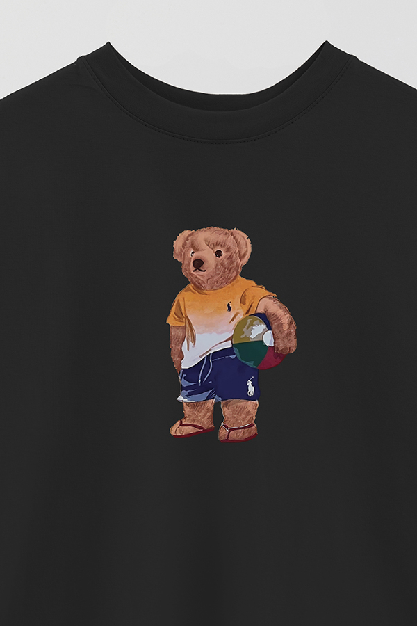 REMERA OVER ESTAMPADA UNISEX BEAR BEACH