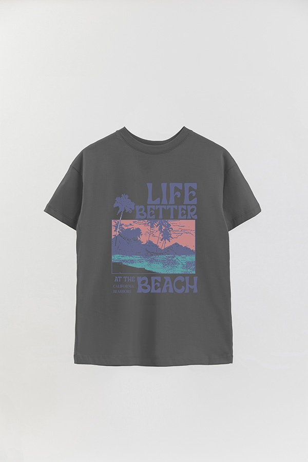 REMERA OVER ESTAMPADA LIFE BETTER