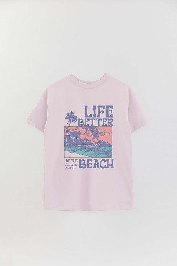 REMERA OVER ESTAMPADA LIFE BETTER