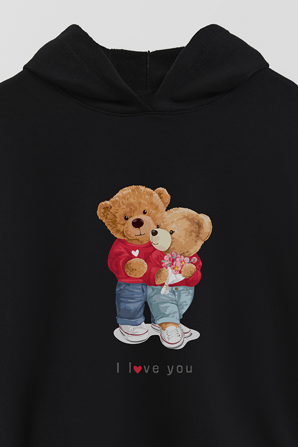 HOODIE RUSTICO KIDS TEDDY LOVE U