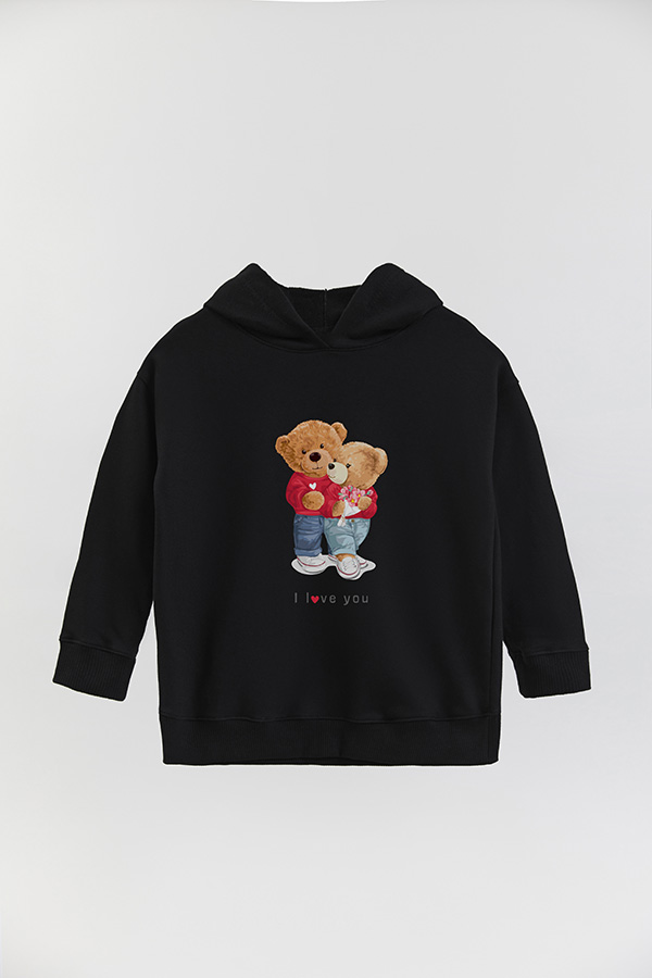 HOODIE RUSTICO KIDS TEDDY LOVE U
