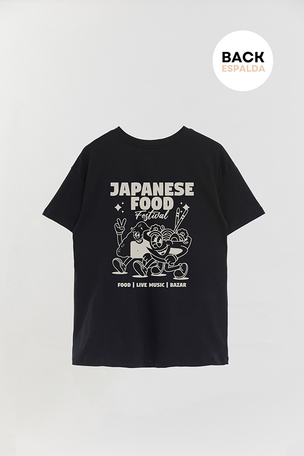 REMERA OVER FB CARTOON FOOD FESTIVAL
