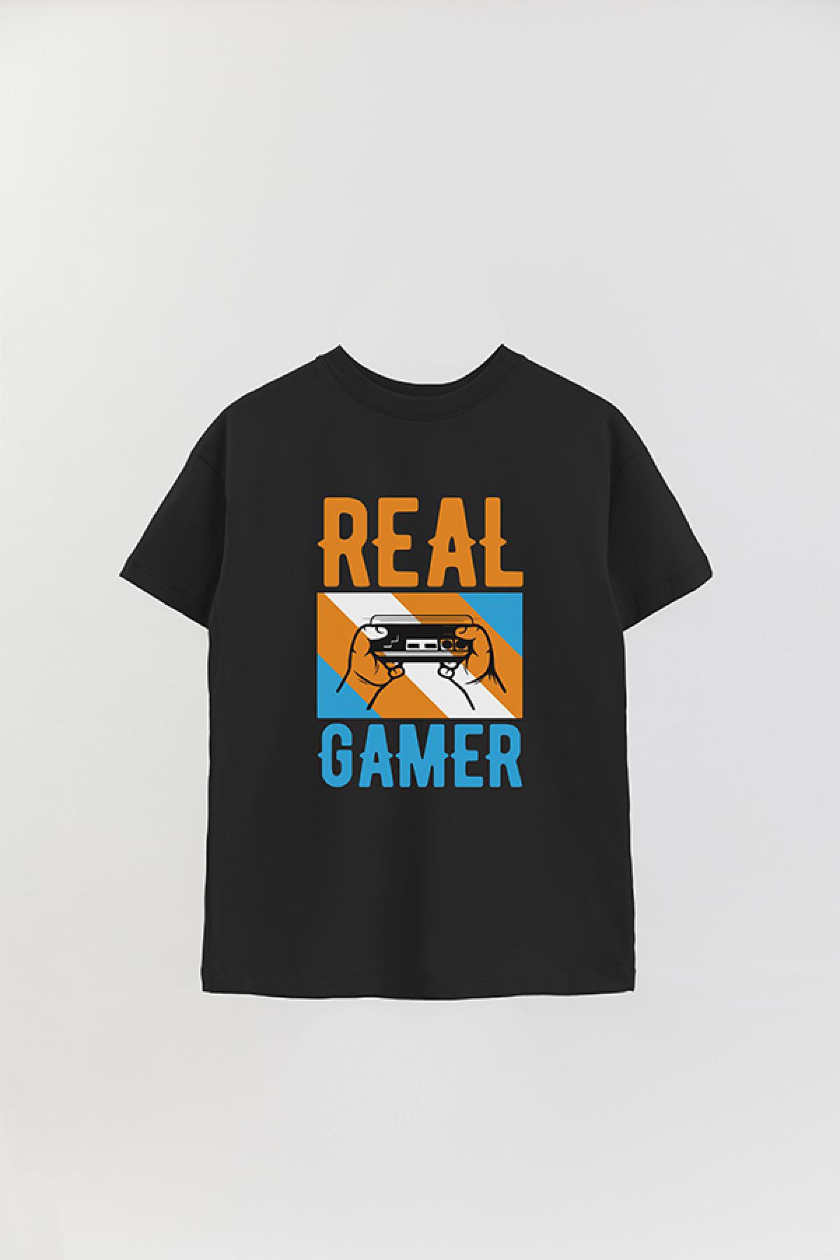 REMERA OVER ESTAMPADA GM REAL GAMER 3