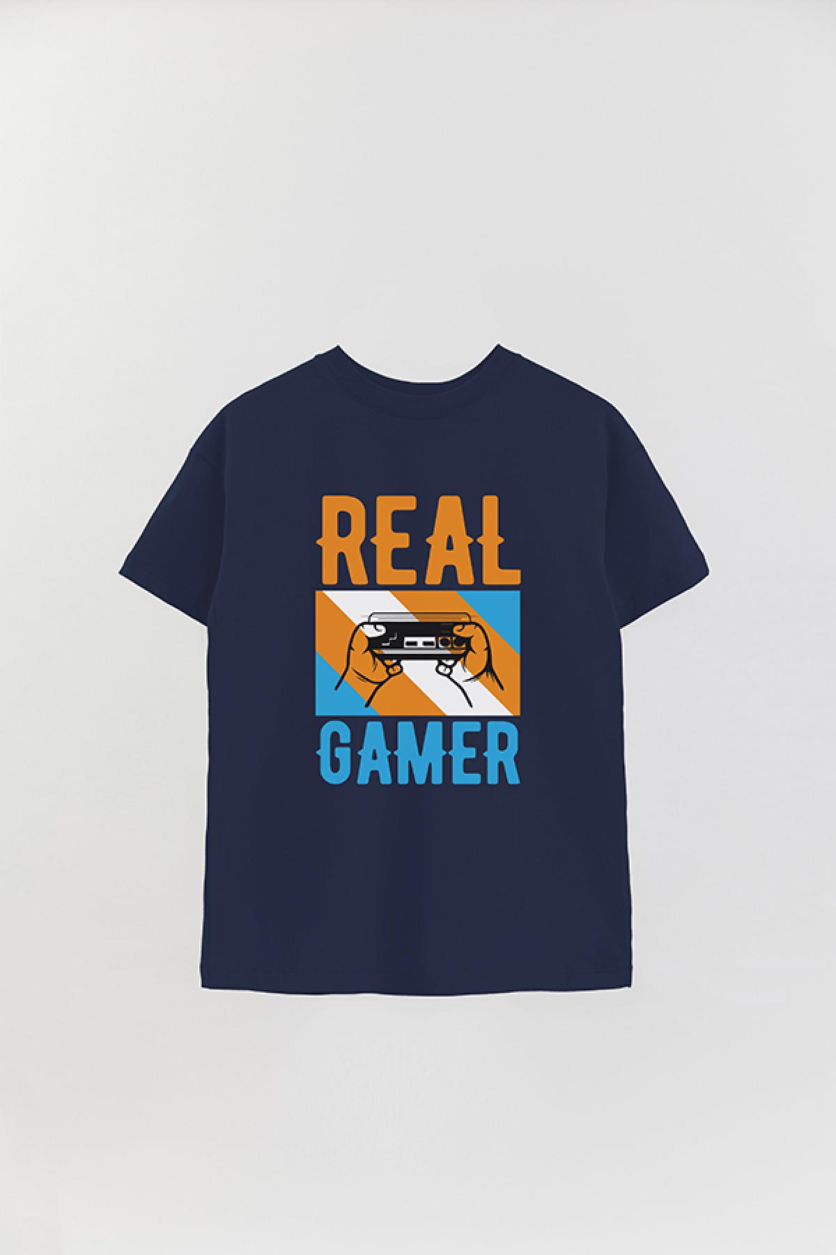 REMERA OVER ESTAMPADA GM REAL GAMER 3