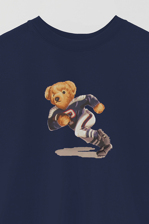 REMERA OVER ESTAMPADA UNISEX BEAR RUGBY BEAR
