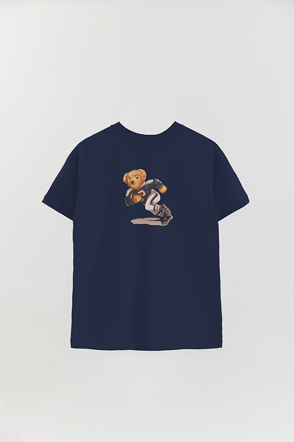 REMERA OVER ESTAMPADA UNISEX BEAR RUGBY BEAR