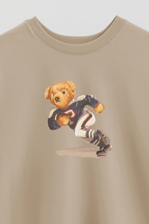REMERA OVER ESTAMPADA UNISEX BEAR RUGBY BEAR