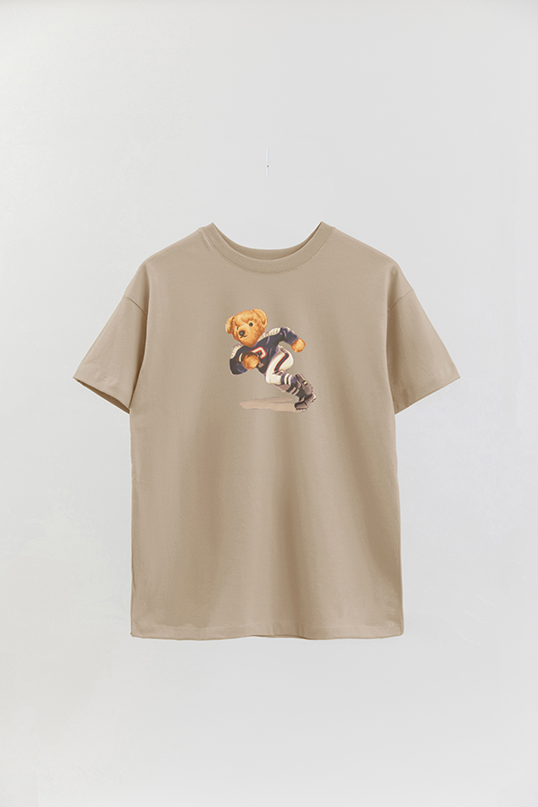 REMERA OVER ESTAMPADA UNISEX BEAR RUGBY BEAR