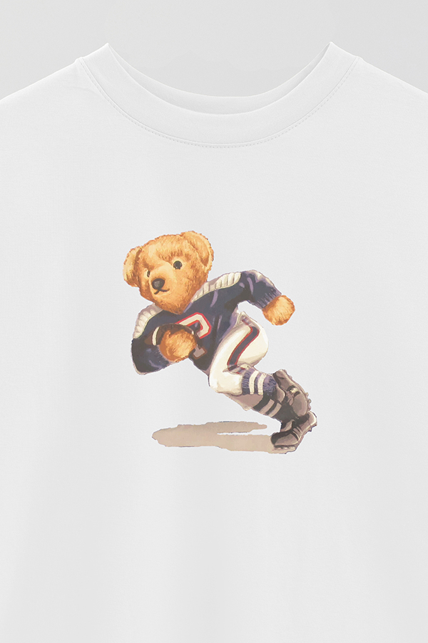 REMERA OVER ESTAMPADA UNISEX BEAR RUGBY BEAR