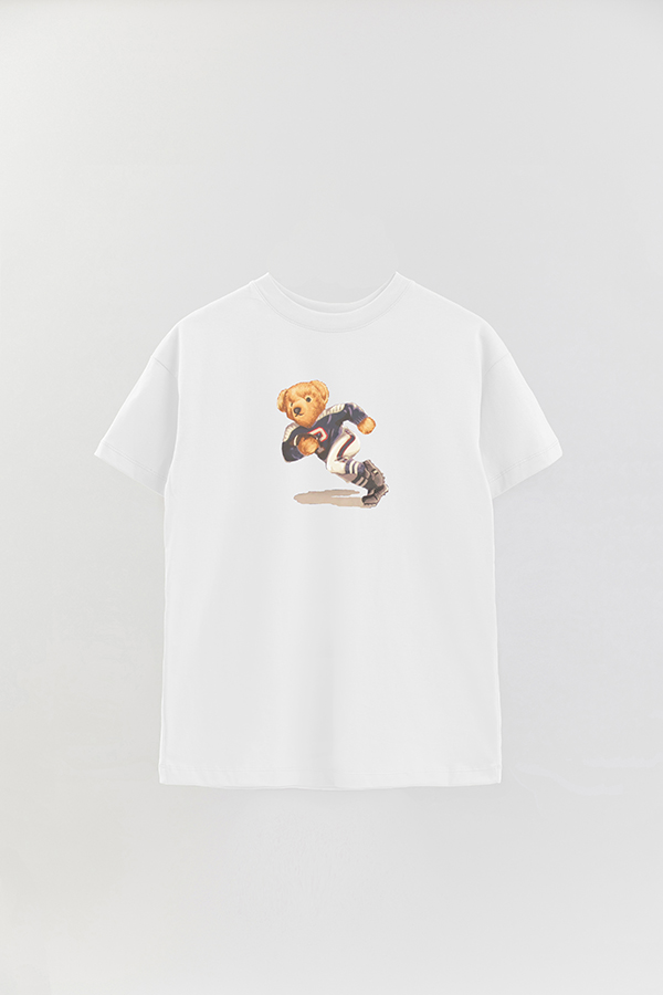 REMERA OVER ESTAMPADA UNISEX BEAR RUGBY BEAR