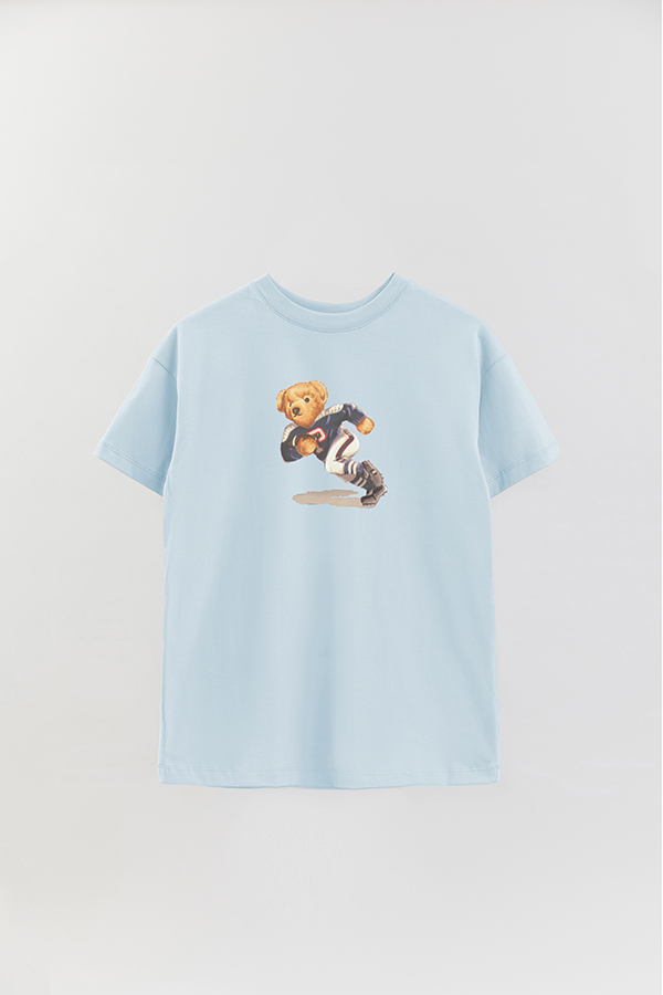 REMERA OVER ESTAMPADA UNISEX BEAR RUGBY BEAR