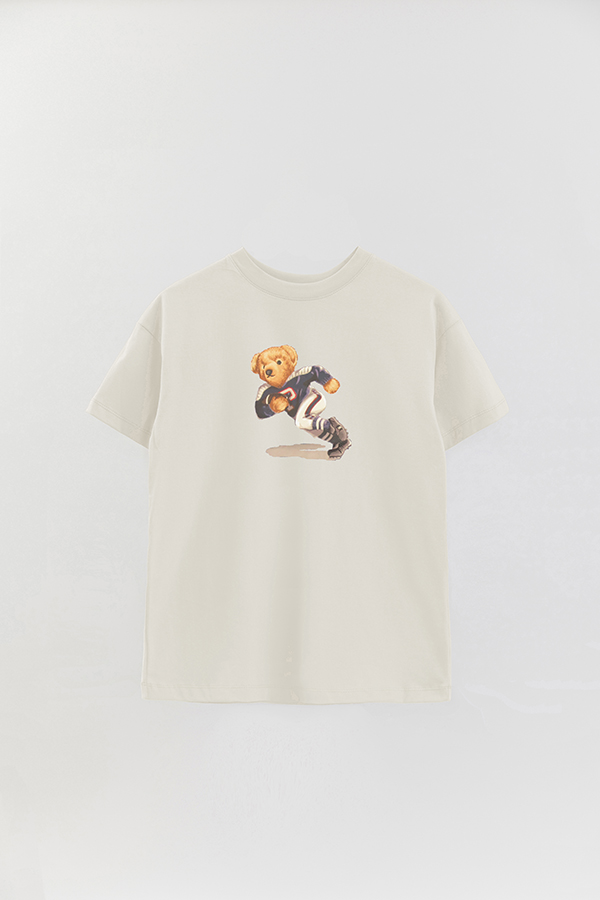 REMERA OVER ESTAMPADA UNISEX BEAR RUGBY BEAR