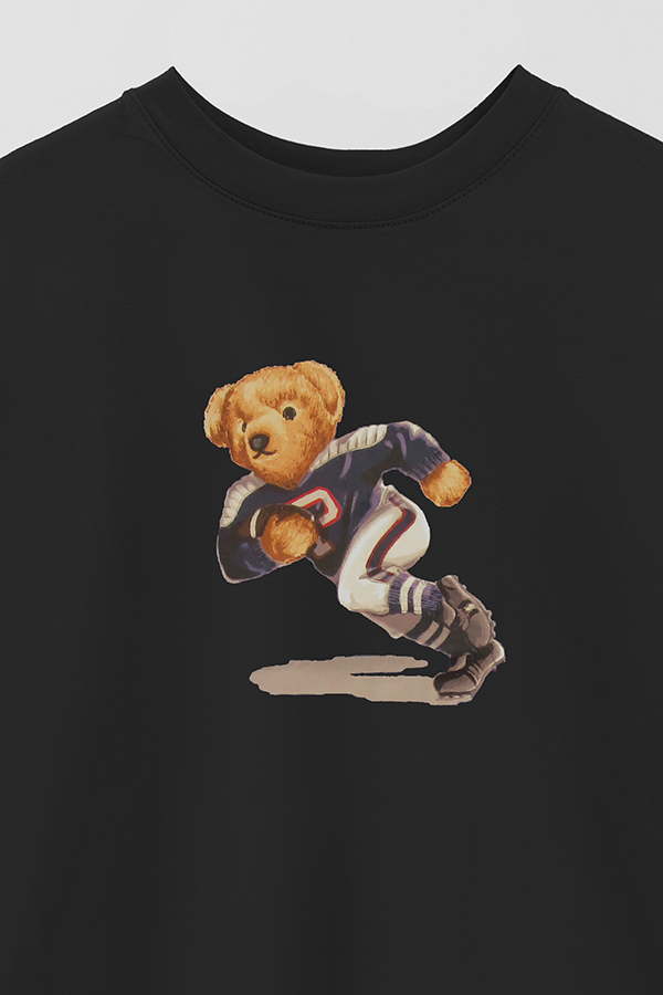 REMERA OVER ESTAMPADA UNISEX BEAR RUGBY BEAR