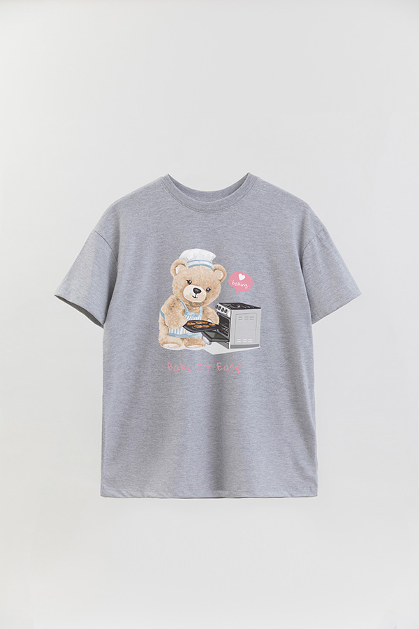REMERA OVER ESTAMPADA UNISEX TEDDY COOK