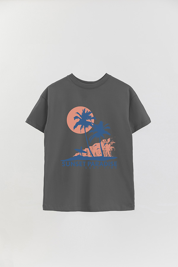 REMERA OVER ESTAMPADA SHADOW SUNSET