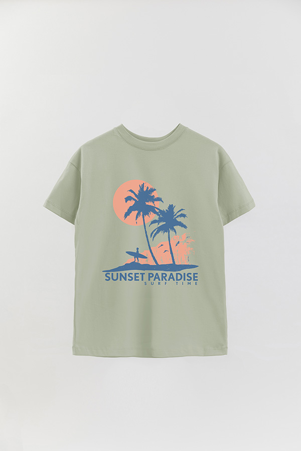 REMERA OVER ESTAMPADA SHADOW SUNSET