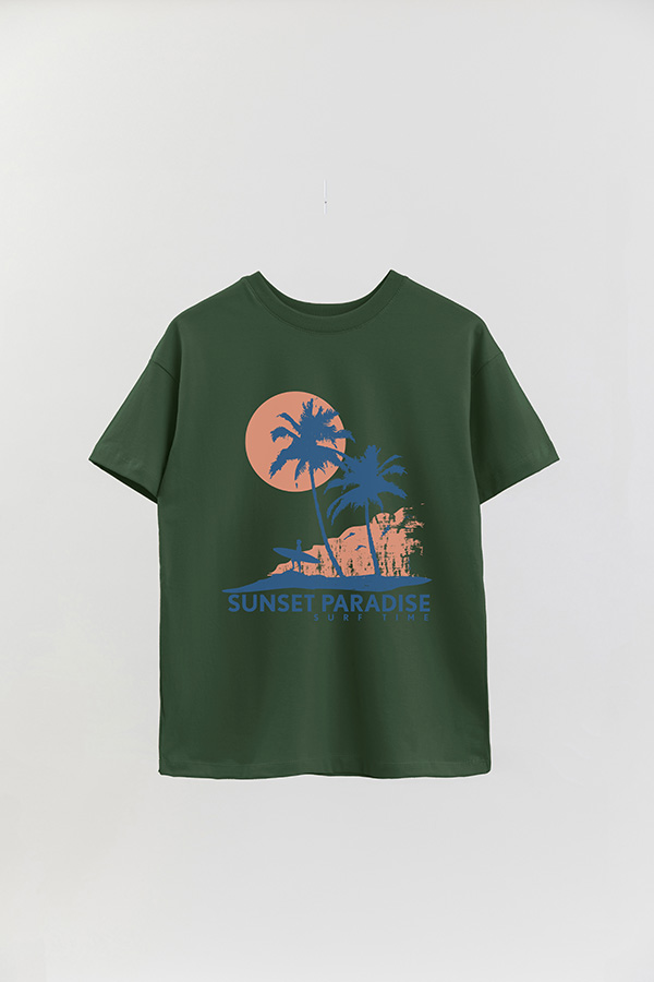 REMERA OVER ESTAMPADA SHADOW SUNSET