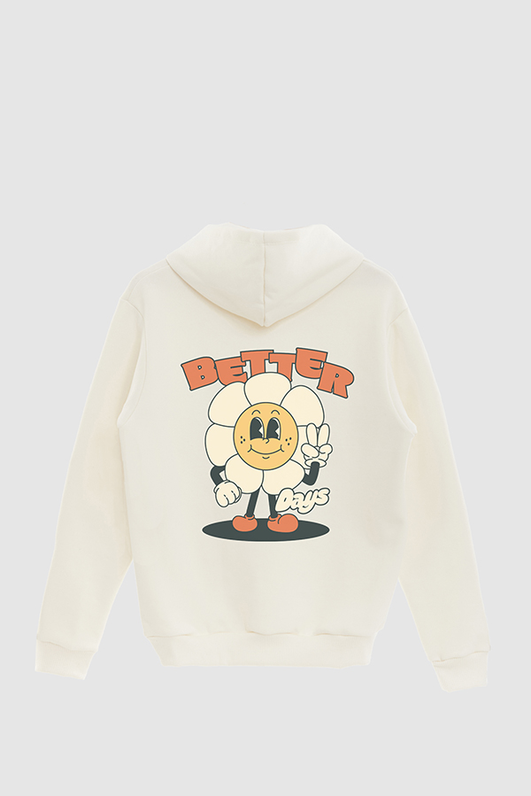 HOODIE ESTAMPADO CARTOON ILLUSTRATION BETTER DAYS