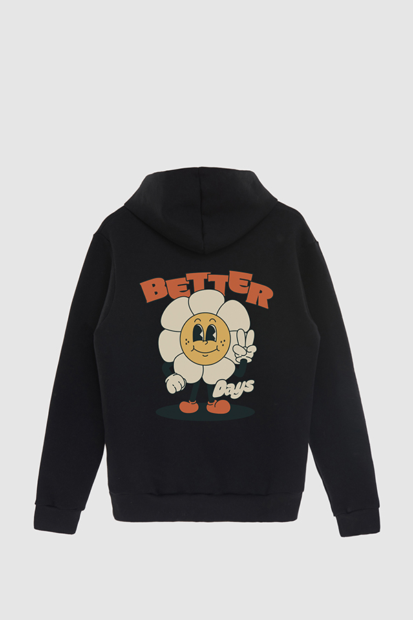 HOODIE ESTAMPADO CARTOON ILLUSTRATION BETTER DAYS