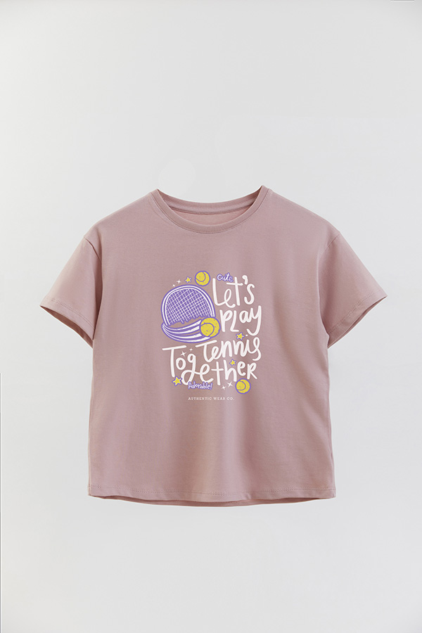 REMERA GIRL OVER TENNIS TOGETHER