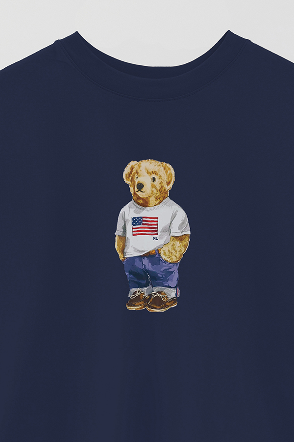 REMERA OVER ESTAMPADA UNISEX BEAR USA TSHIRT
