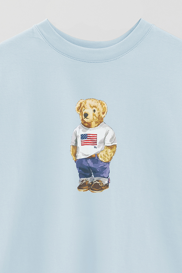 REMERA OVER ESTAMPADA UNISEX BEAR USA TSHIRT