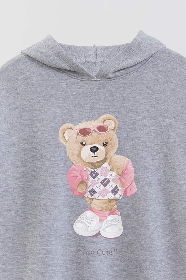 HOODIE RUSTICO KID TEDDY TOO CUTE