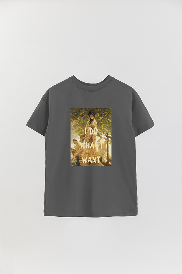 REMERA OVER ESTAMPADA ART COLLECTION 112 I DO WHAT I WANT