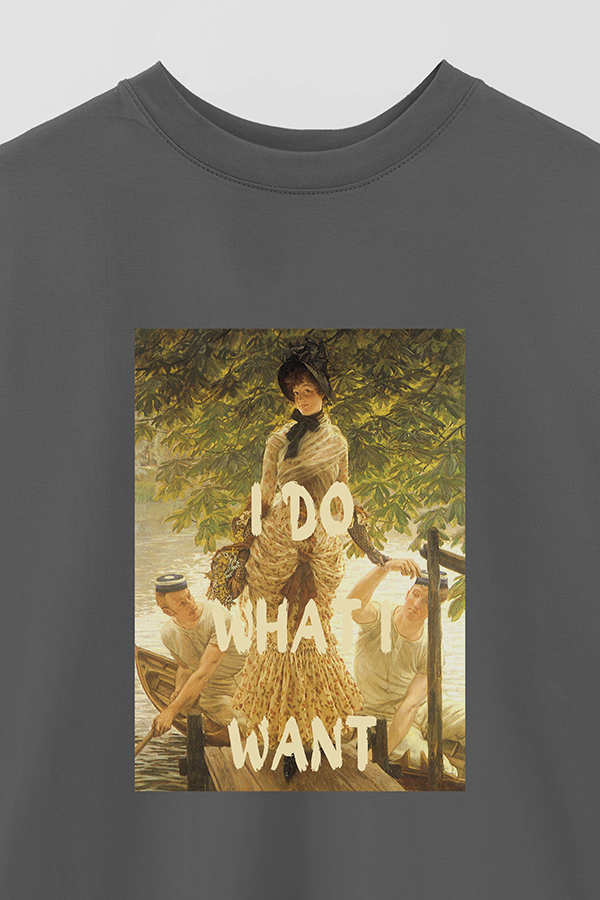 REMERA OVER ESTAMPADA ART COLLECTION 112 I DO WHAT I WANT