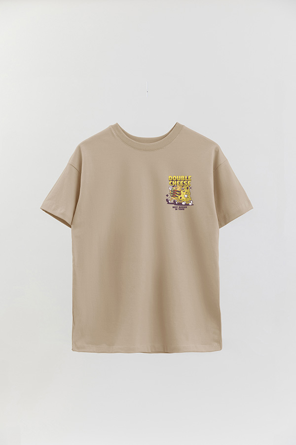 REMERA OVER FB CARTOON DOUBLE CHEESE