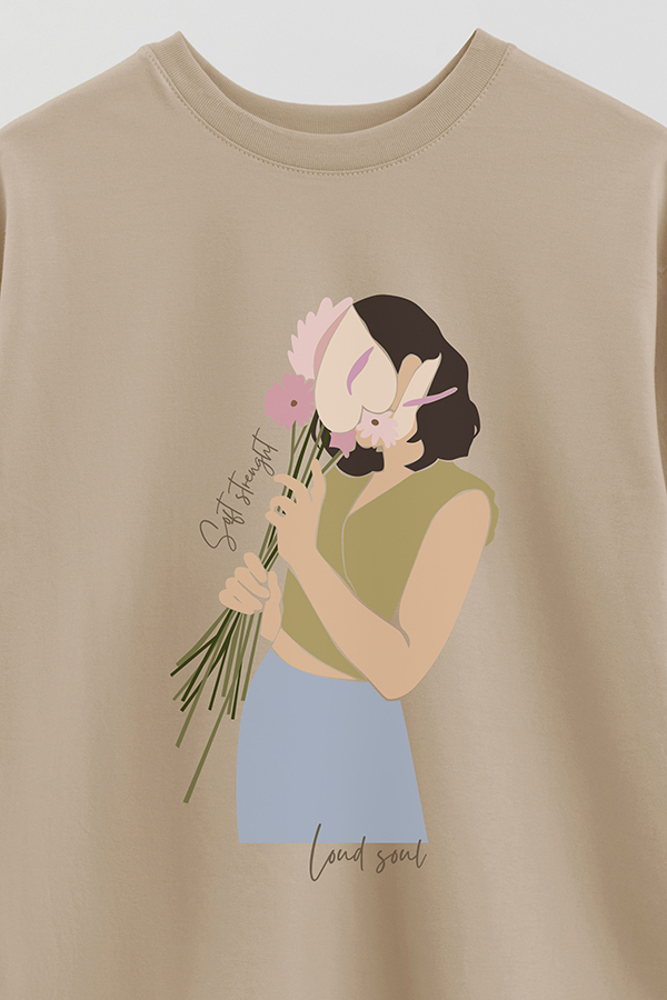 REMERA OVER ESTAMPADA LOUD SOUL