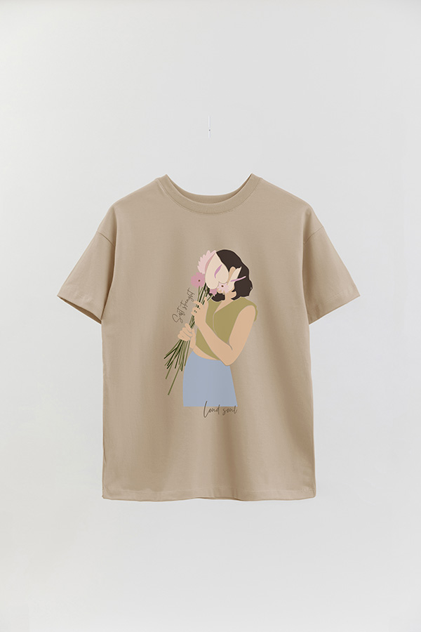 REMERA OVER ESTAMPADA LOUD SOUL