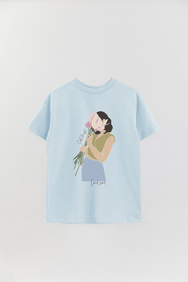 REMERA OVER ESTAMPADA LOUD SOUL