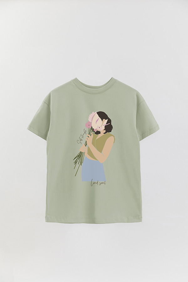 REMERA OVER ESTAMPADA LOUD SOUL