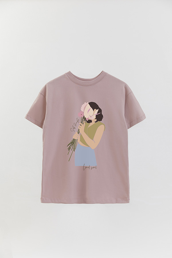 REMERA OVER ESTAMPADA LOUD SOUL