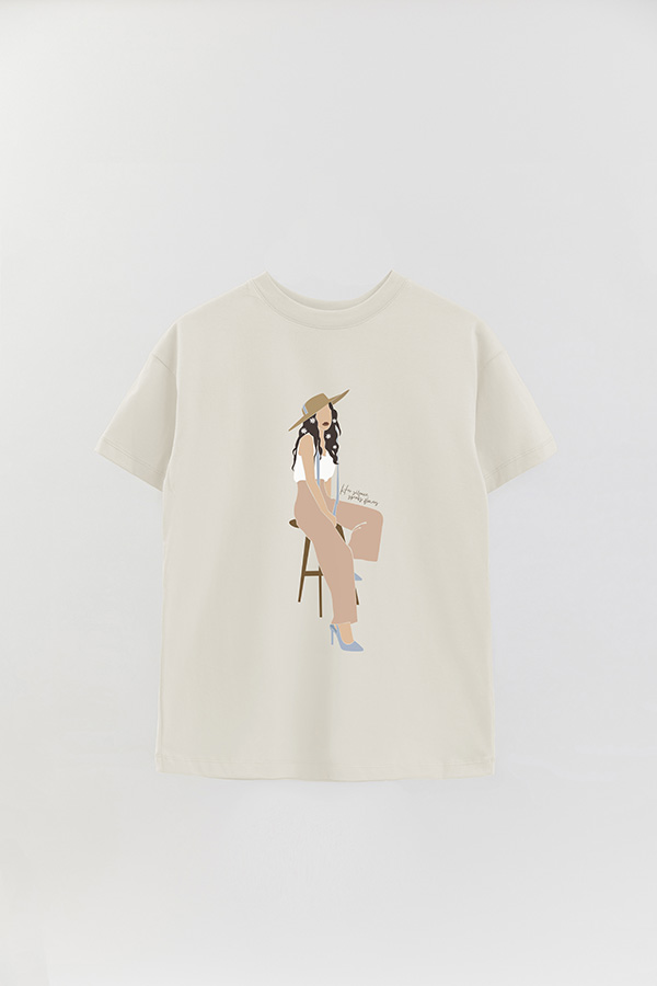 REMERA OVER ESTAMPADA HER SILENCE SPEAKS