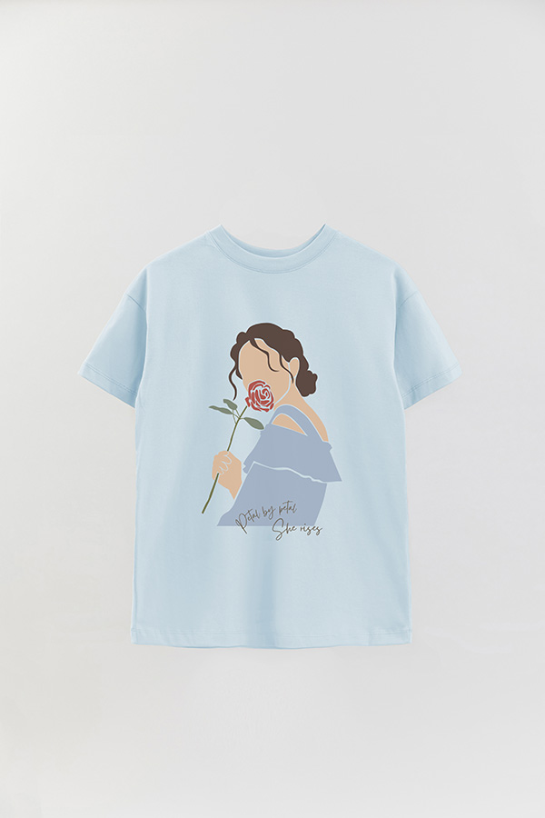 REMERA OVER ESTAMPADA PETAL BY PETAL