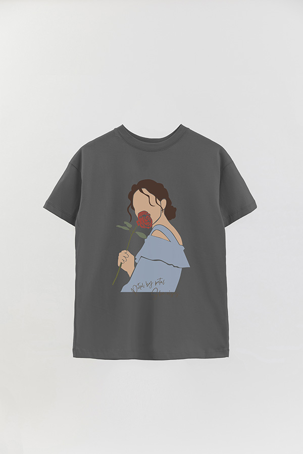 REMERA OVER ESTAMPADA PETAL BY PETAL