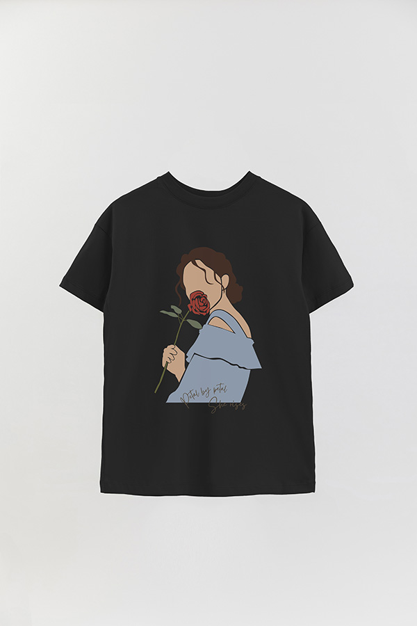 REMERA OVER ESTAMPADA PETAL BY PETAL