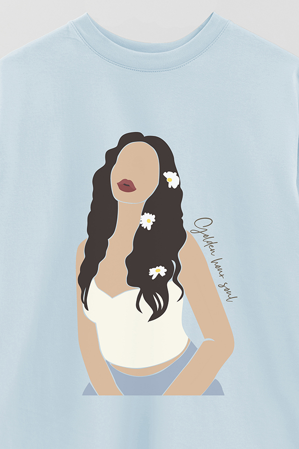 REMERA OVER ESTAMPADA GOLDEN HOUR
