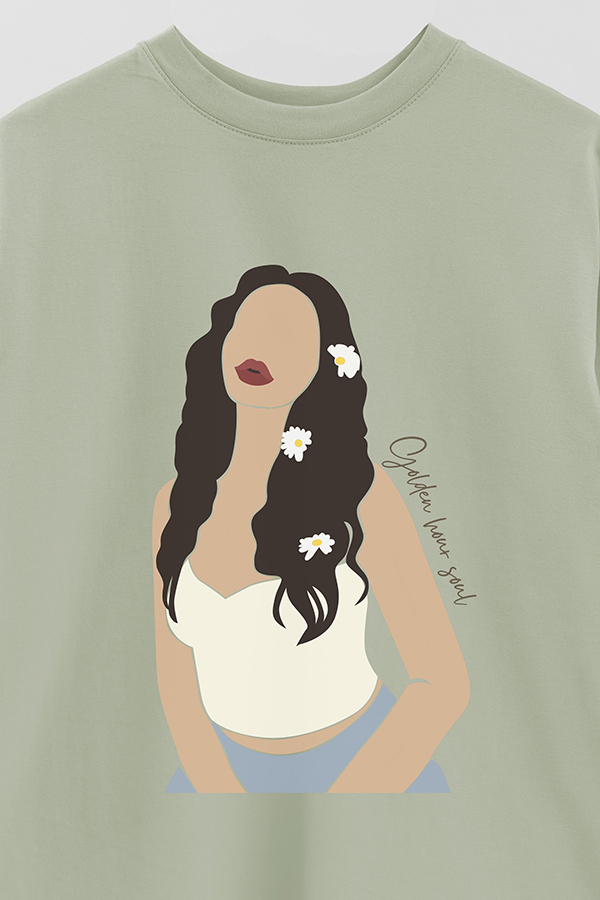 REMERA OVER ESTAMPADA GOLDEN HOUR