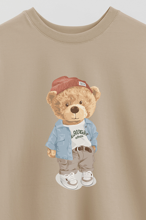 REMERA OVER ESTAMPADA UNISEX TEDDY BOY