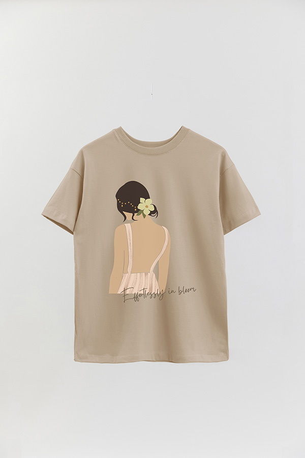 REMERA OVER ESTAMPADA EFFORTLESSLY IN BLOOM